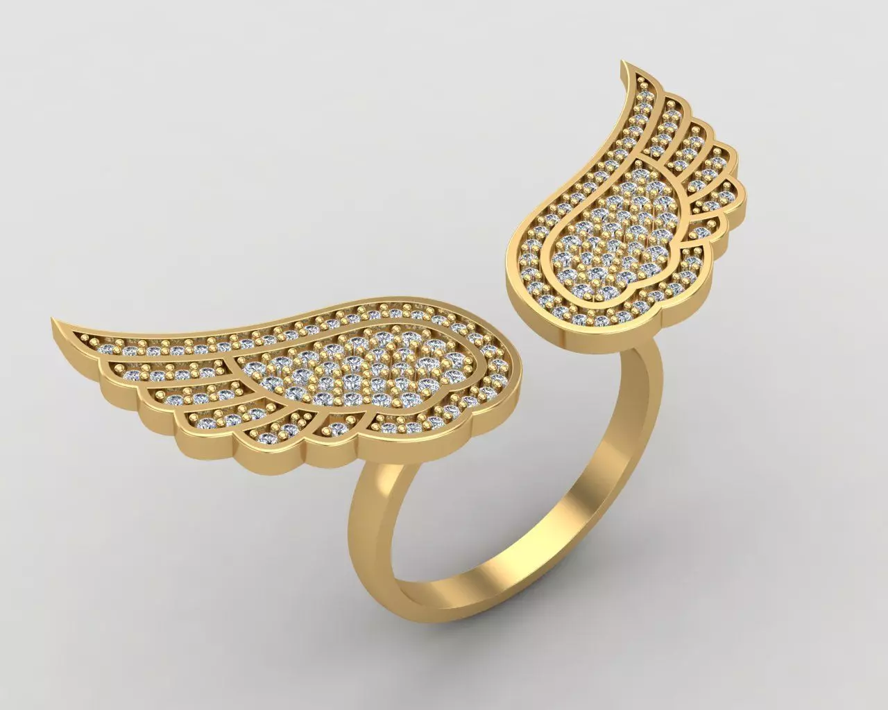 wings ring 60-MW 3D print model