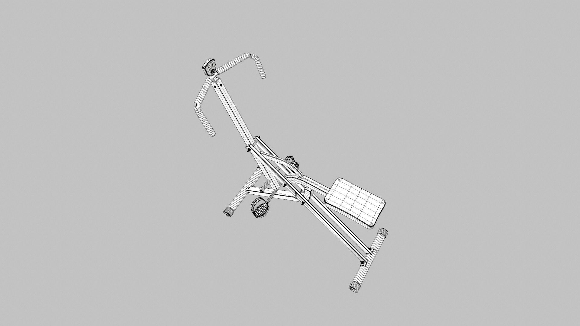 Upright Squat Machine Assist Row 3D model_13
