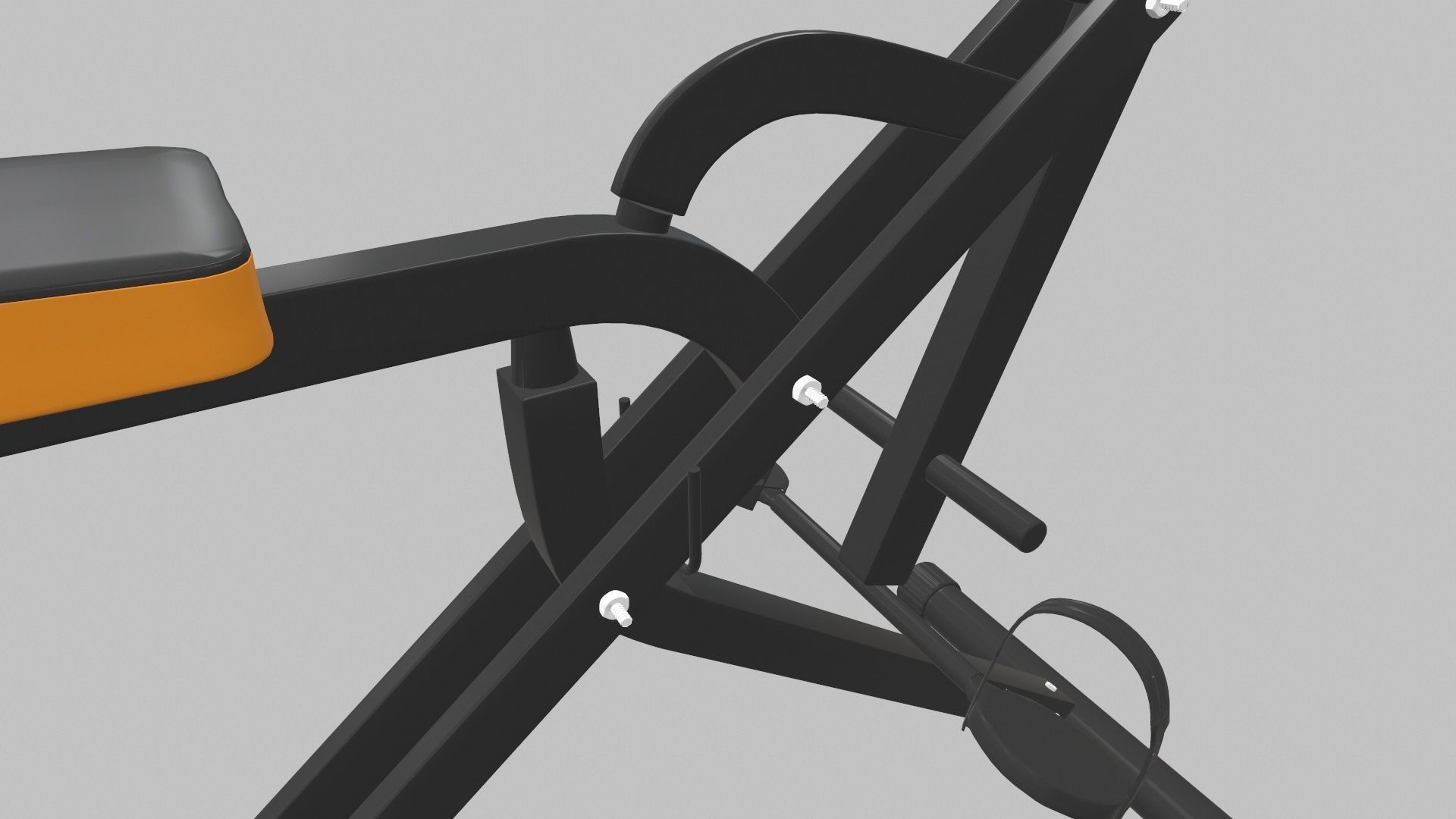 Upright Squat Machine Assist Row 3D model_4