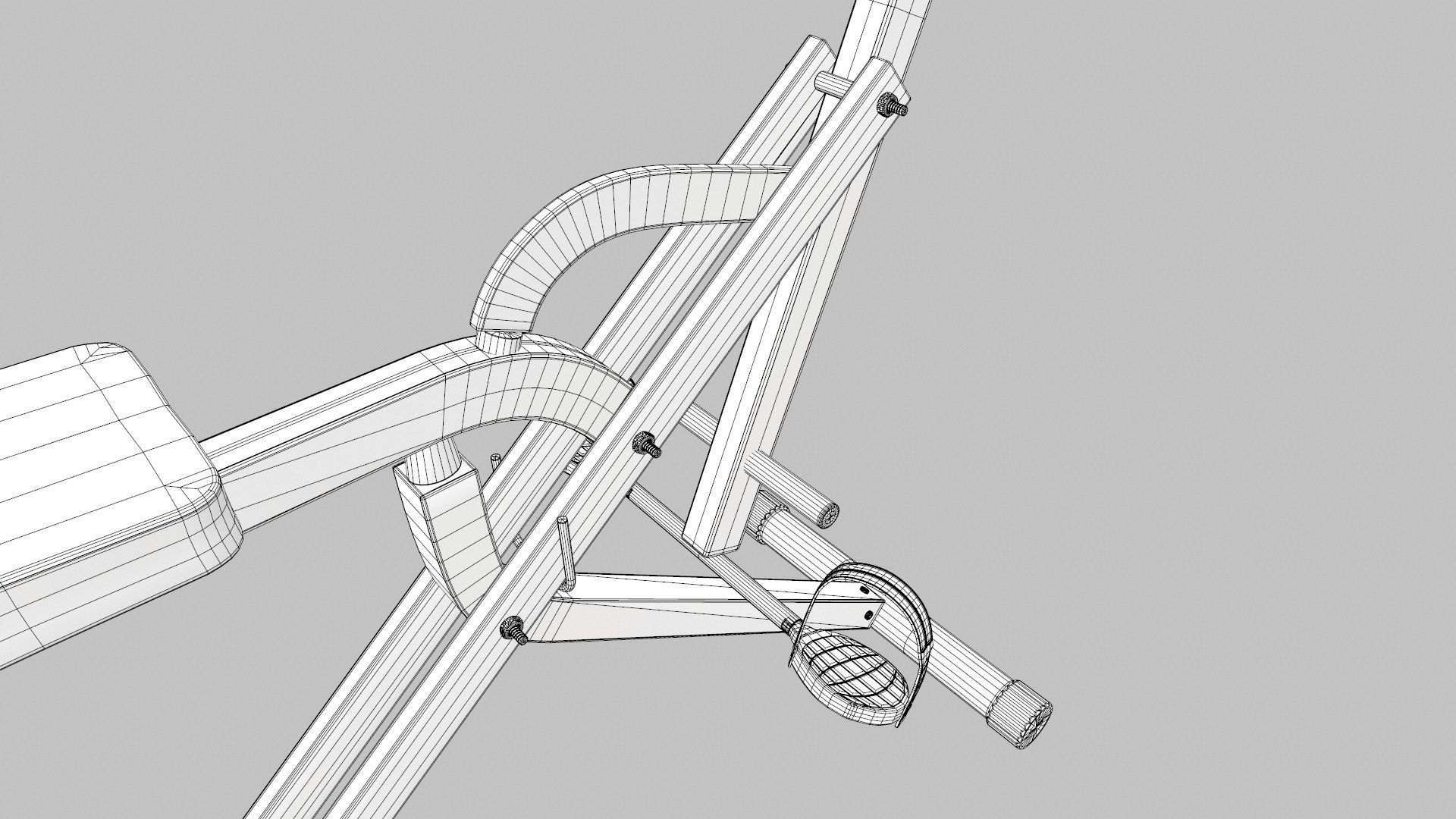 Upright Squat Machine Assist Row 3D model_15