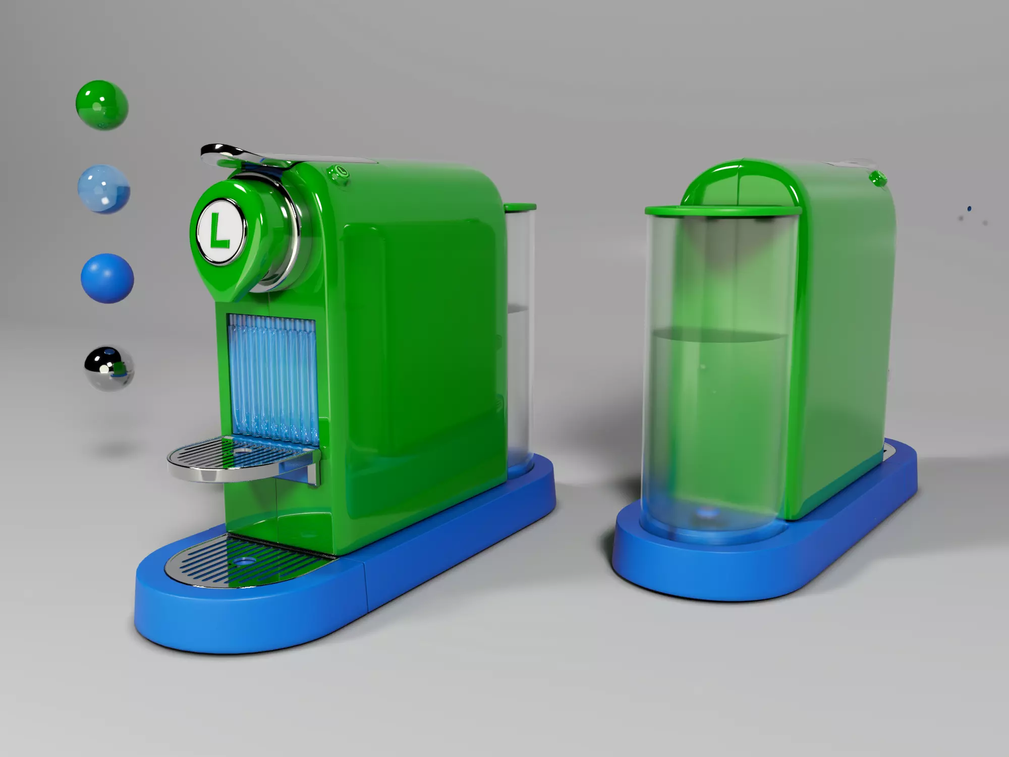 Mario Bros x Nespresso CitiZ - Product Rendering Series 3D model_3