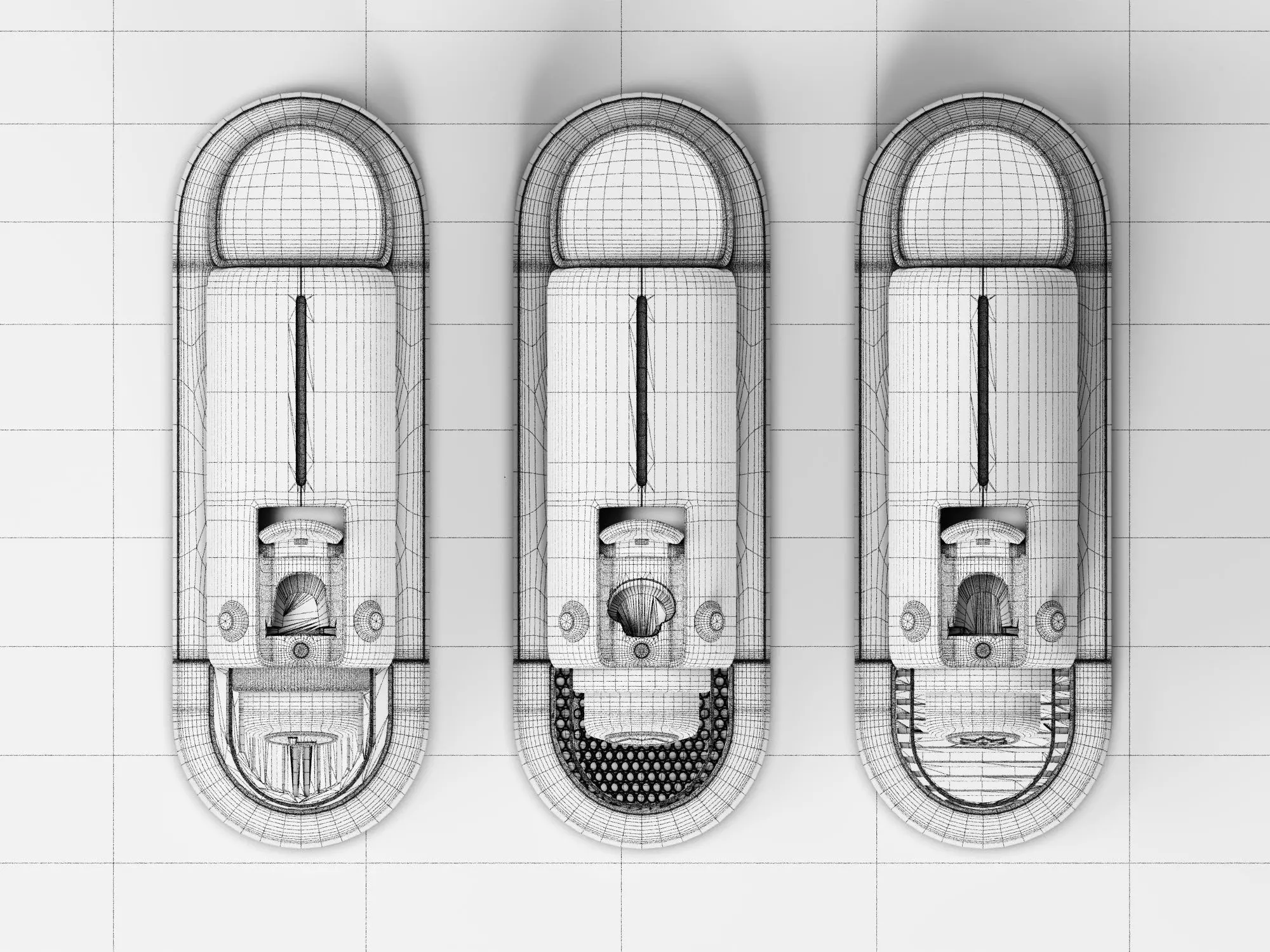 Mario Bros x Nespresso CitiZ - Product Rendering Series 3D model_8