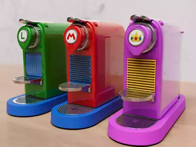 Mario Bros x Nespresso CitiZ - Product Rendering Series