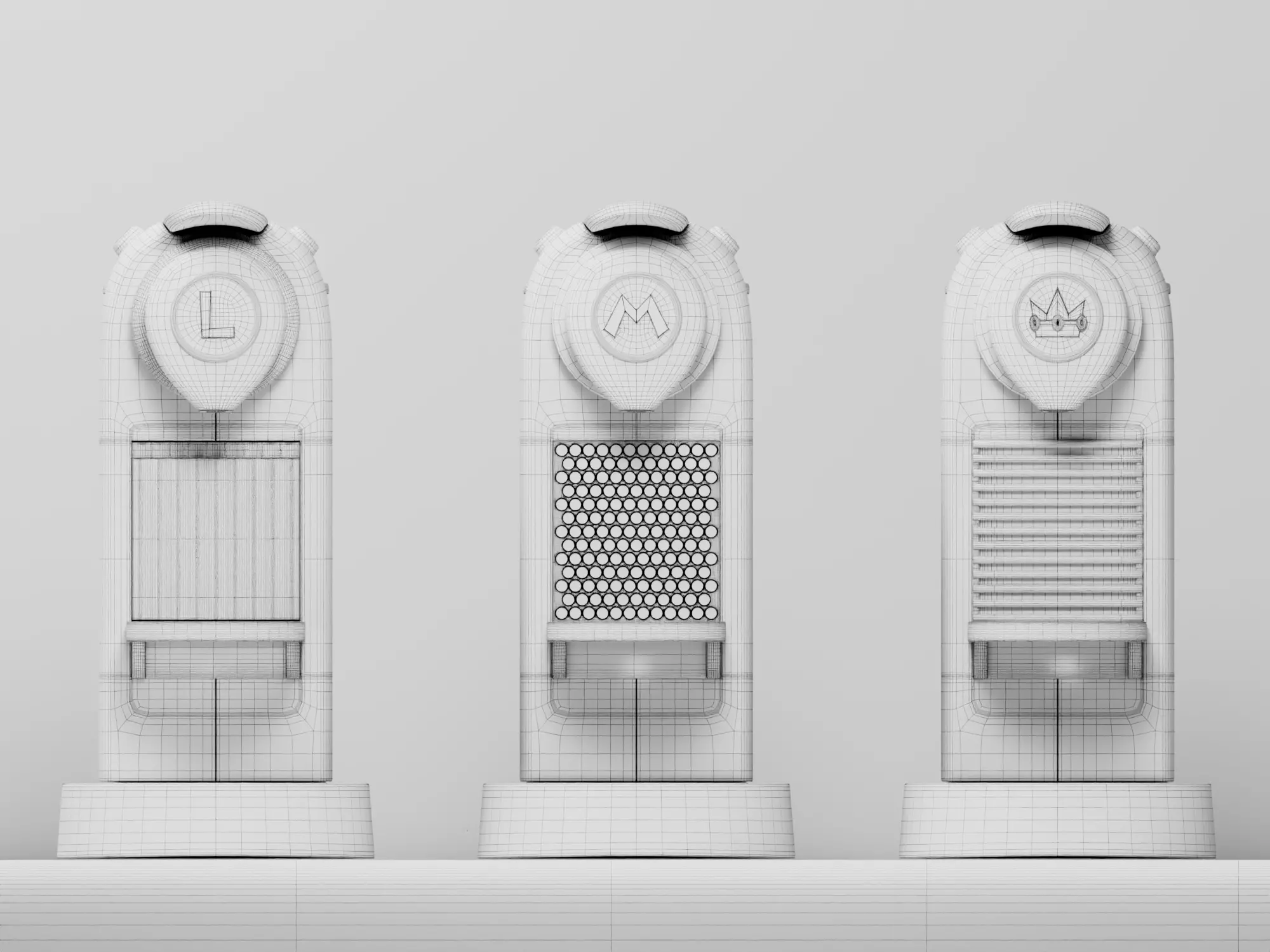 Mario Bros x Nespresso CitiZ - Product Rendering Series 3D model_6