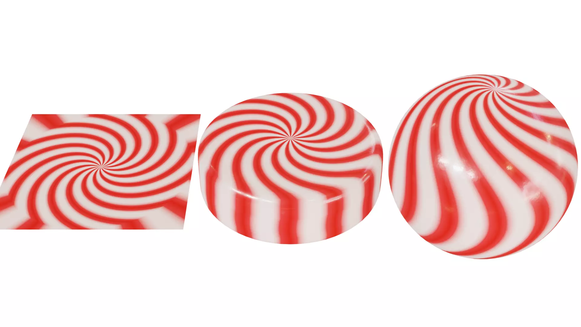 Procedural Peppermint Candy Free 3D model