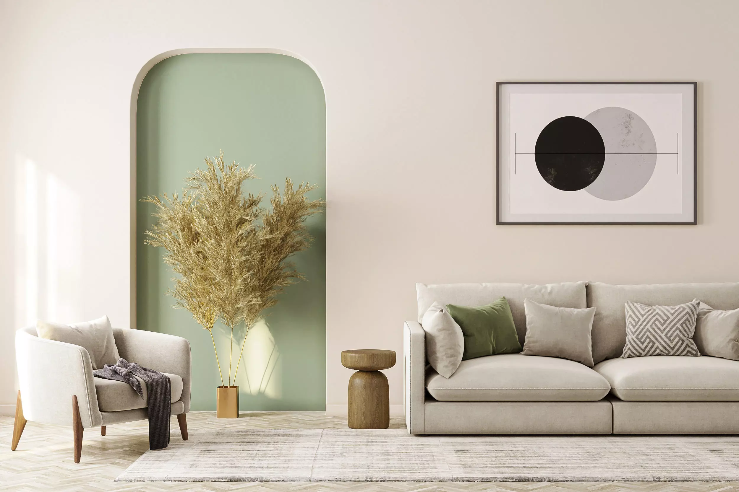 interior livingroom scene 05 3D model_0
