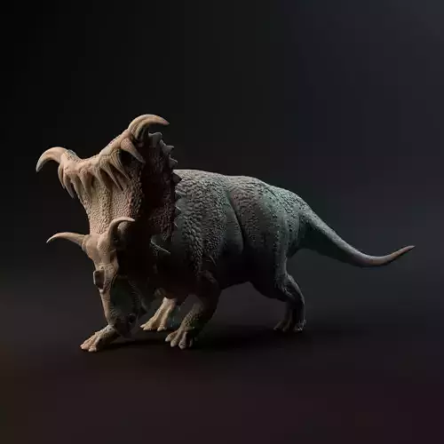 Kosmoceratops angry 1-35 scale pre-supported dinosaur