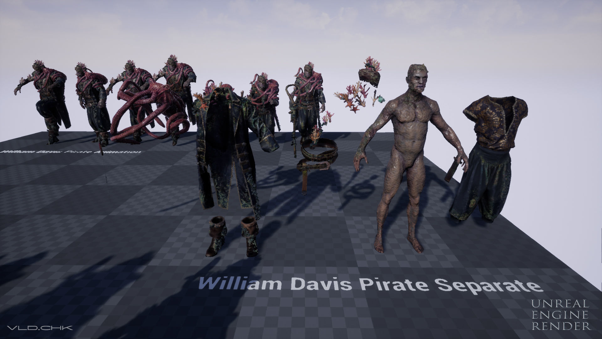 William Davis Pirate Low-poly 3D model_13
