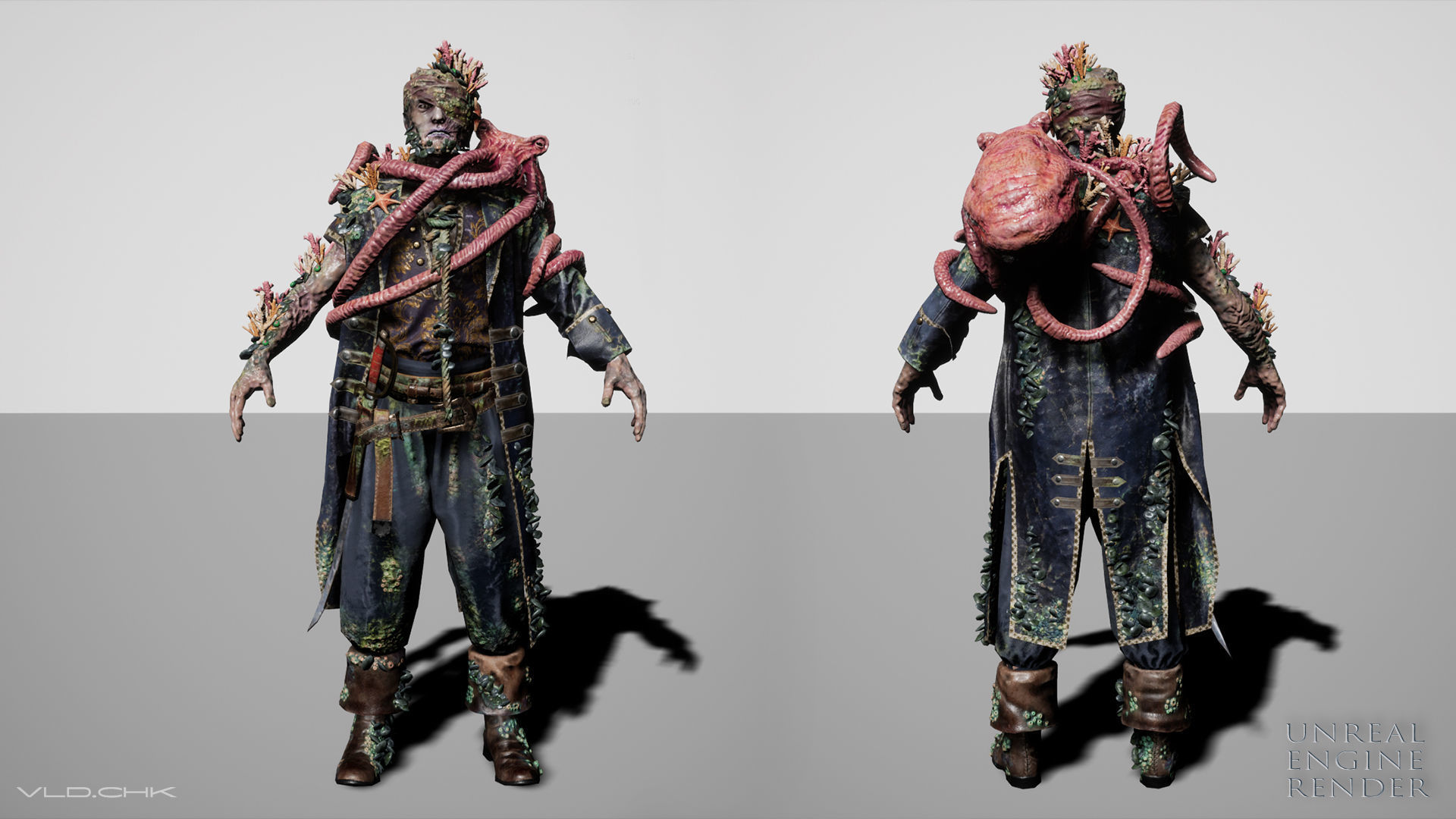 William Davis Pirate Low-poly 3D model_15