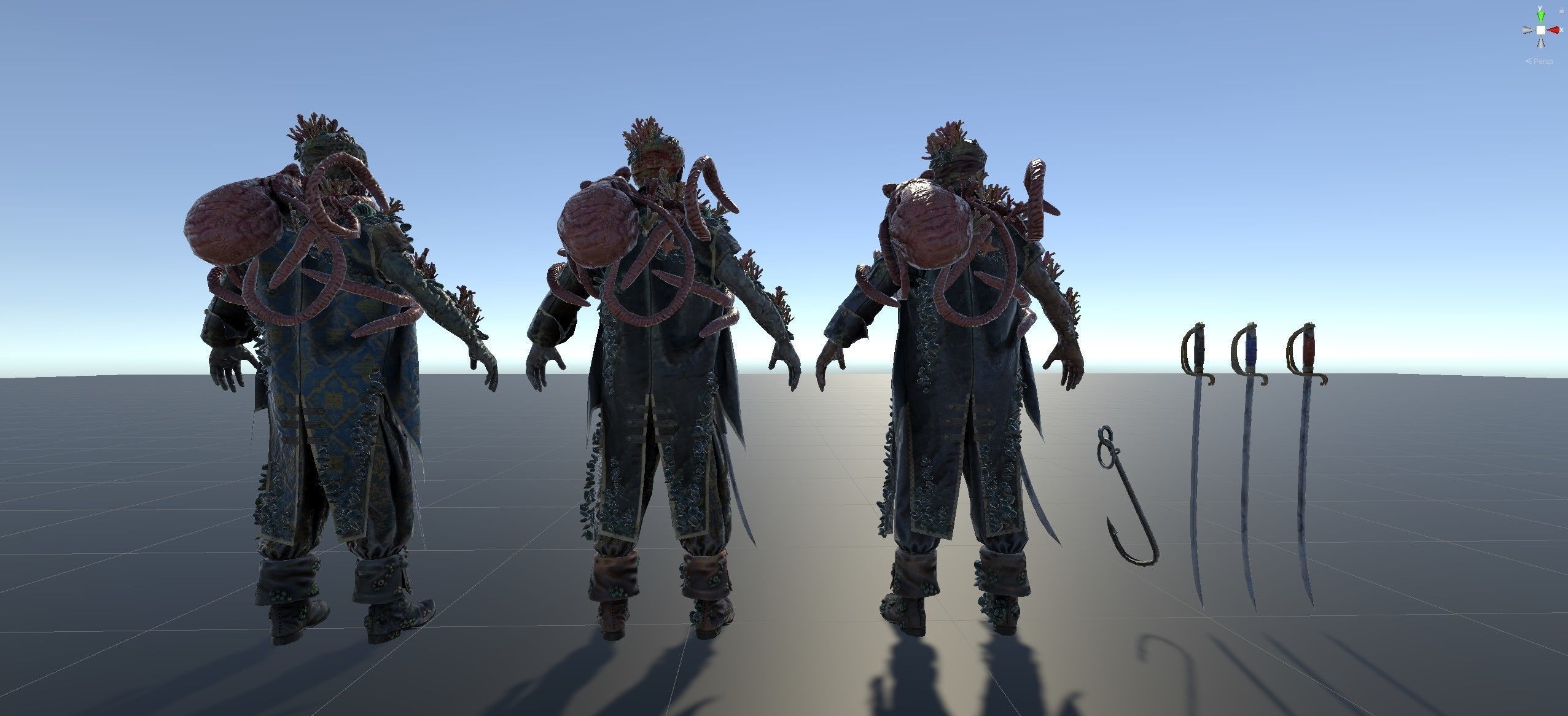 William Davis Pirate Low-poly 3D model_9