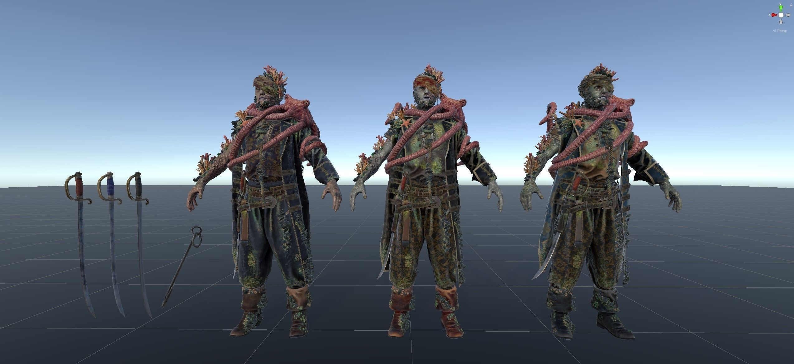 William Davis Pirate Low-poly 3D model_8