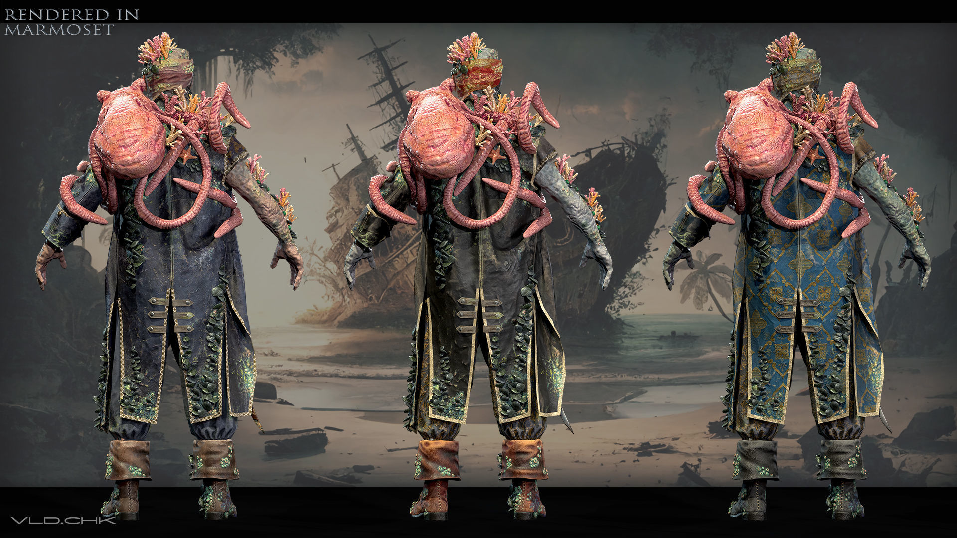 William Davis Pirate Low-poly 3D model_4