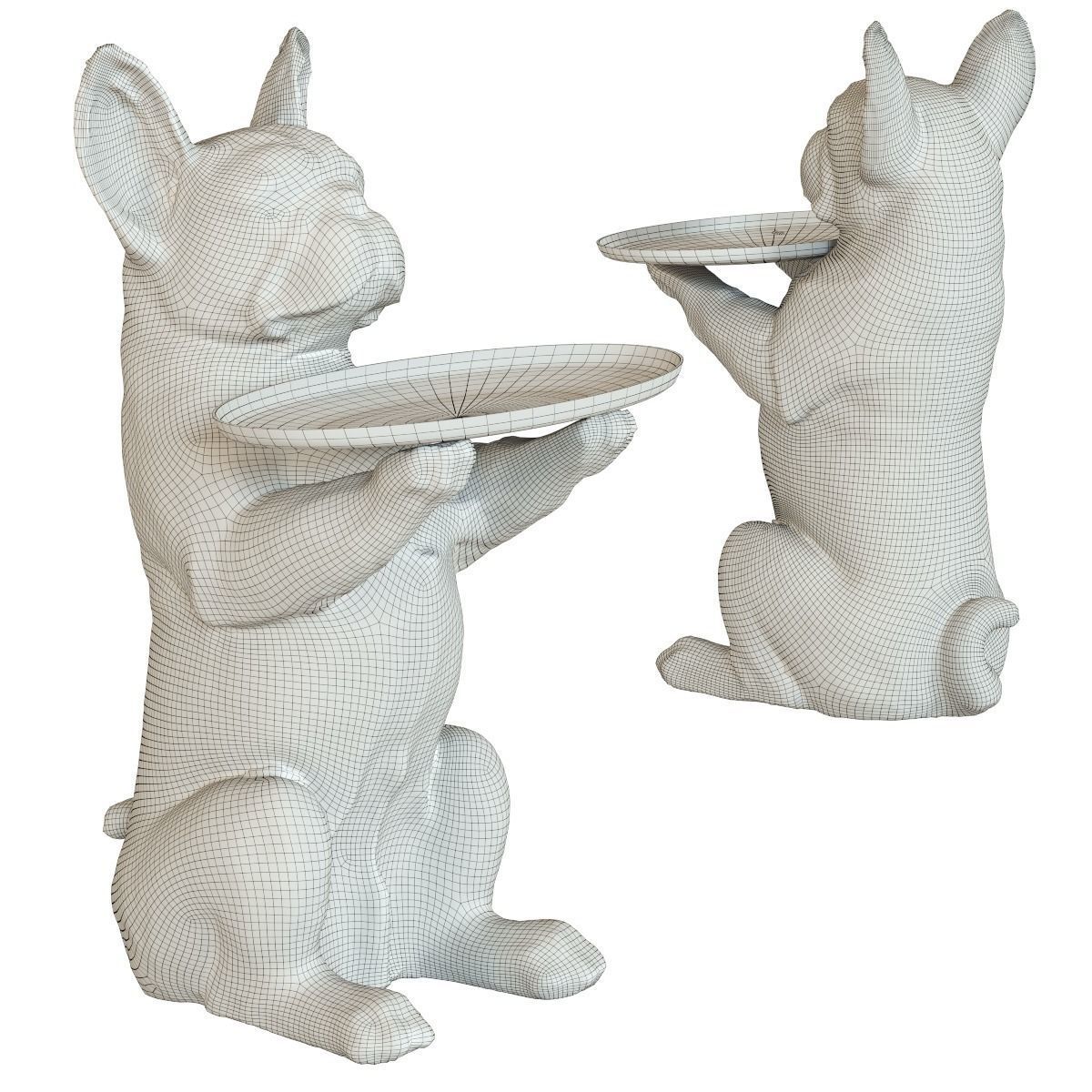  Deco Figurine Butler Bully 3D model_1