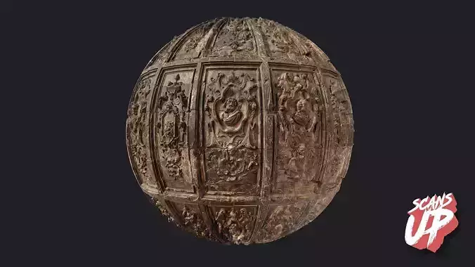 European Low Relief 02 TILE - Stonelake3D