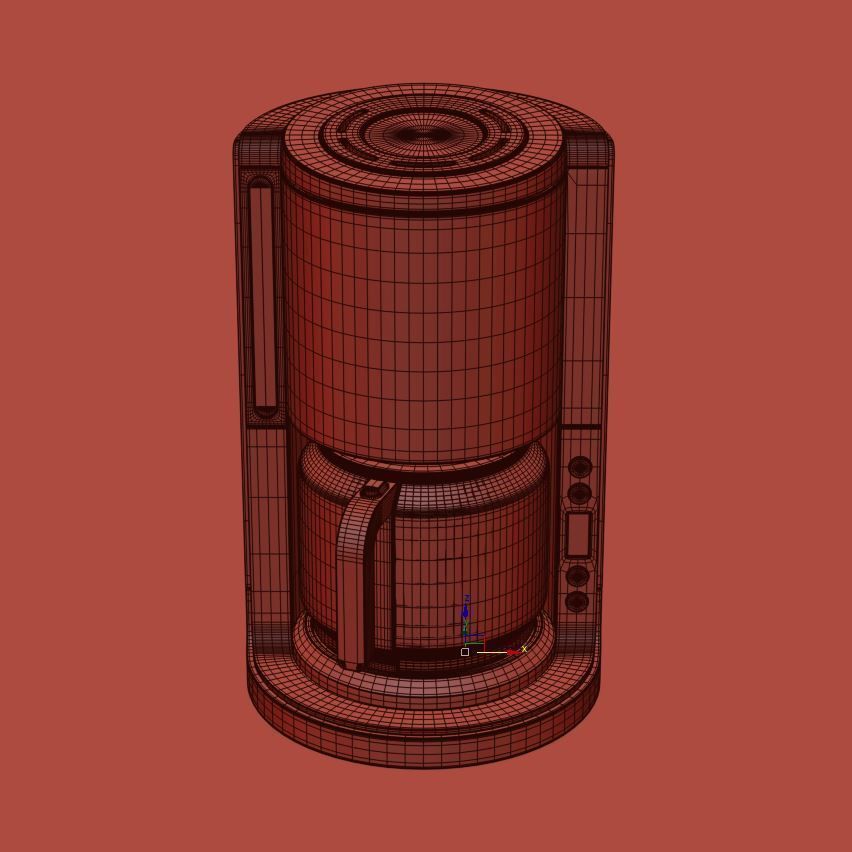 Coffee machine 3D model_8