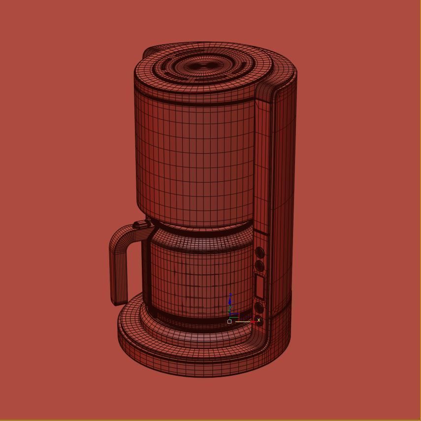 Coffee machine 3D model_9