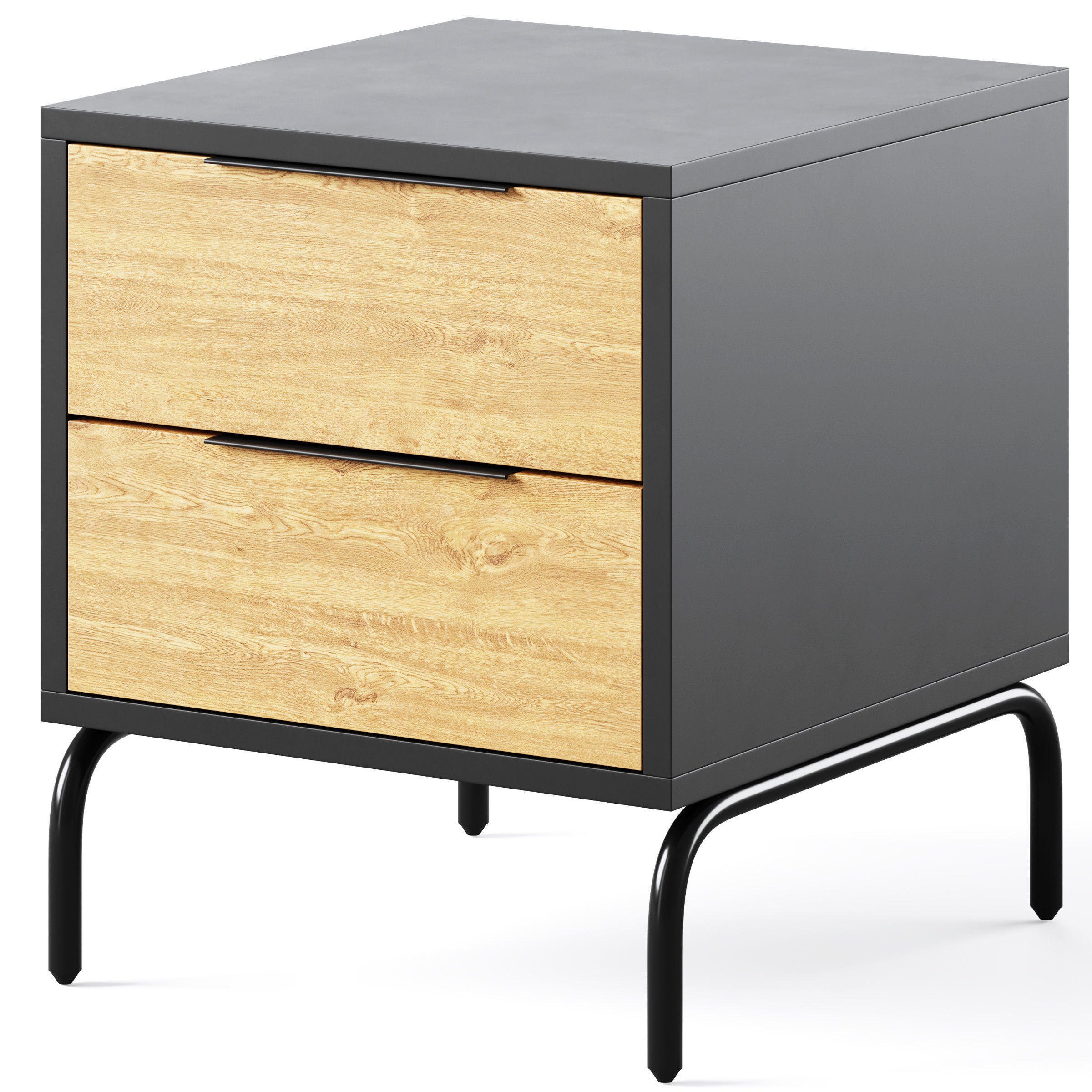 Chest of drawers and bedside table Savoi by La Forma 3D model_1