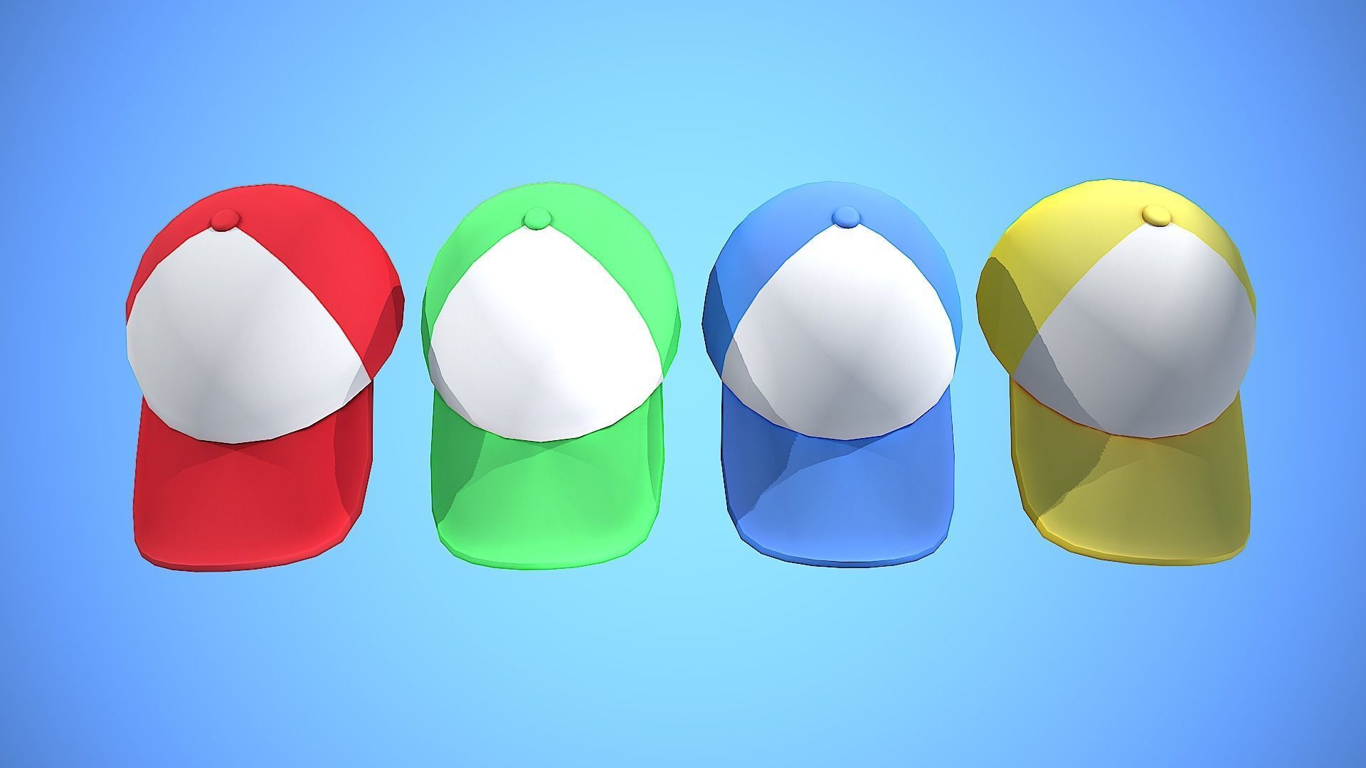 3D model CAP HAT CARTOON STYLIZED VR / AR / low-poly | CGTrader