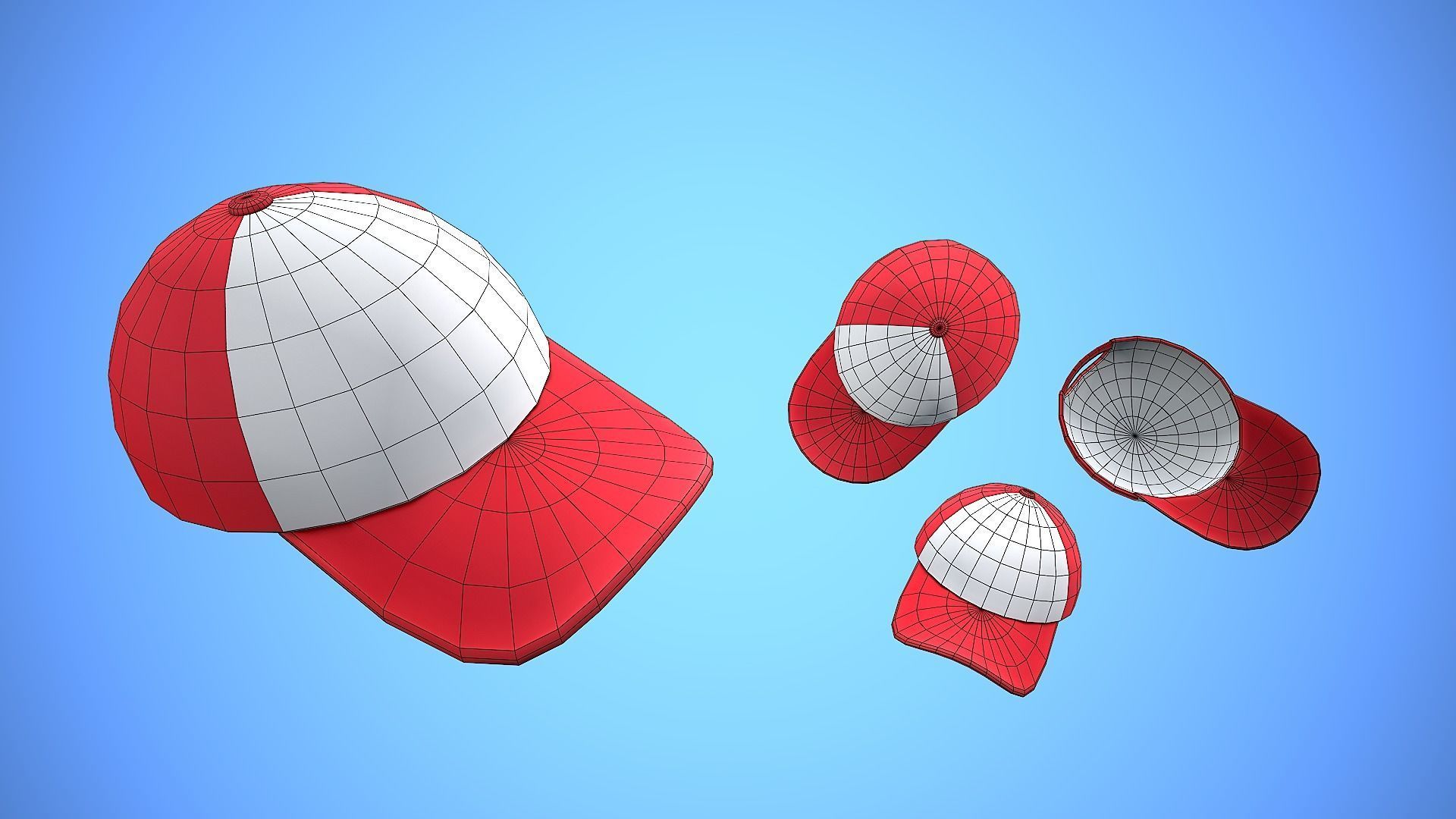 3D model CAP HAT CARTOON STYLIZED VR / AR / low-poly | CGTrader