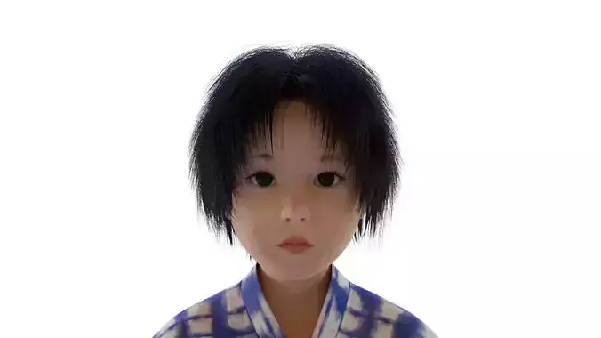 A Child Character in a Kimono LITTLE KANO