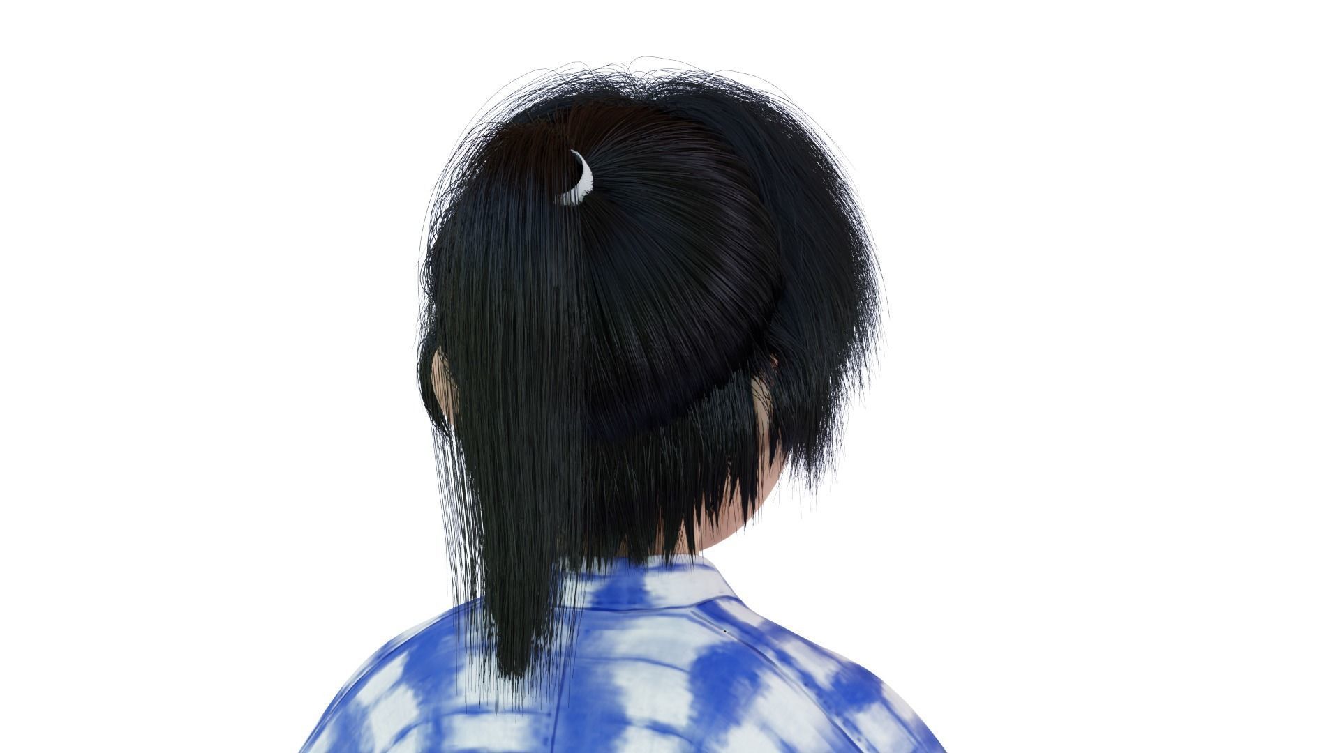 A Child Character in a Kimono LITTLE KANO Low-poly 3D model_7