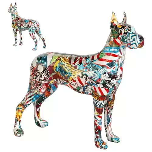  Deco Figurine Comic Dog Maddox