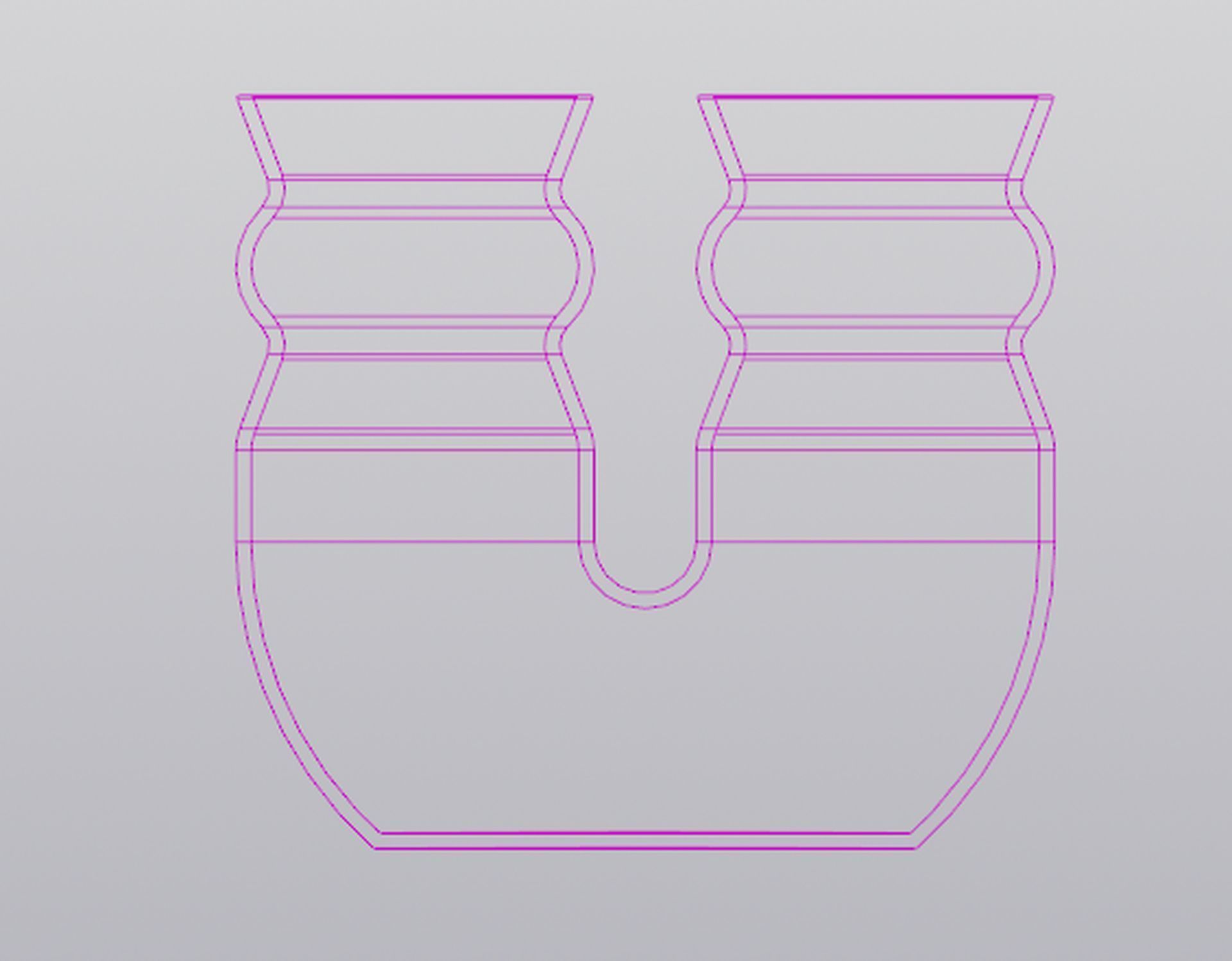 Vase Pen holder Geometric bodies 3D print model_5