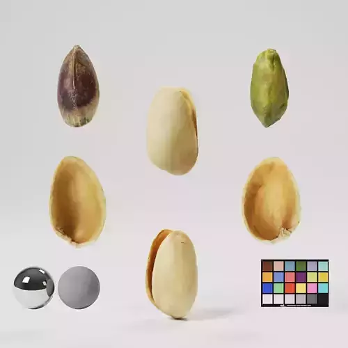 Pistachios Low-poly 3D model