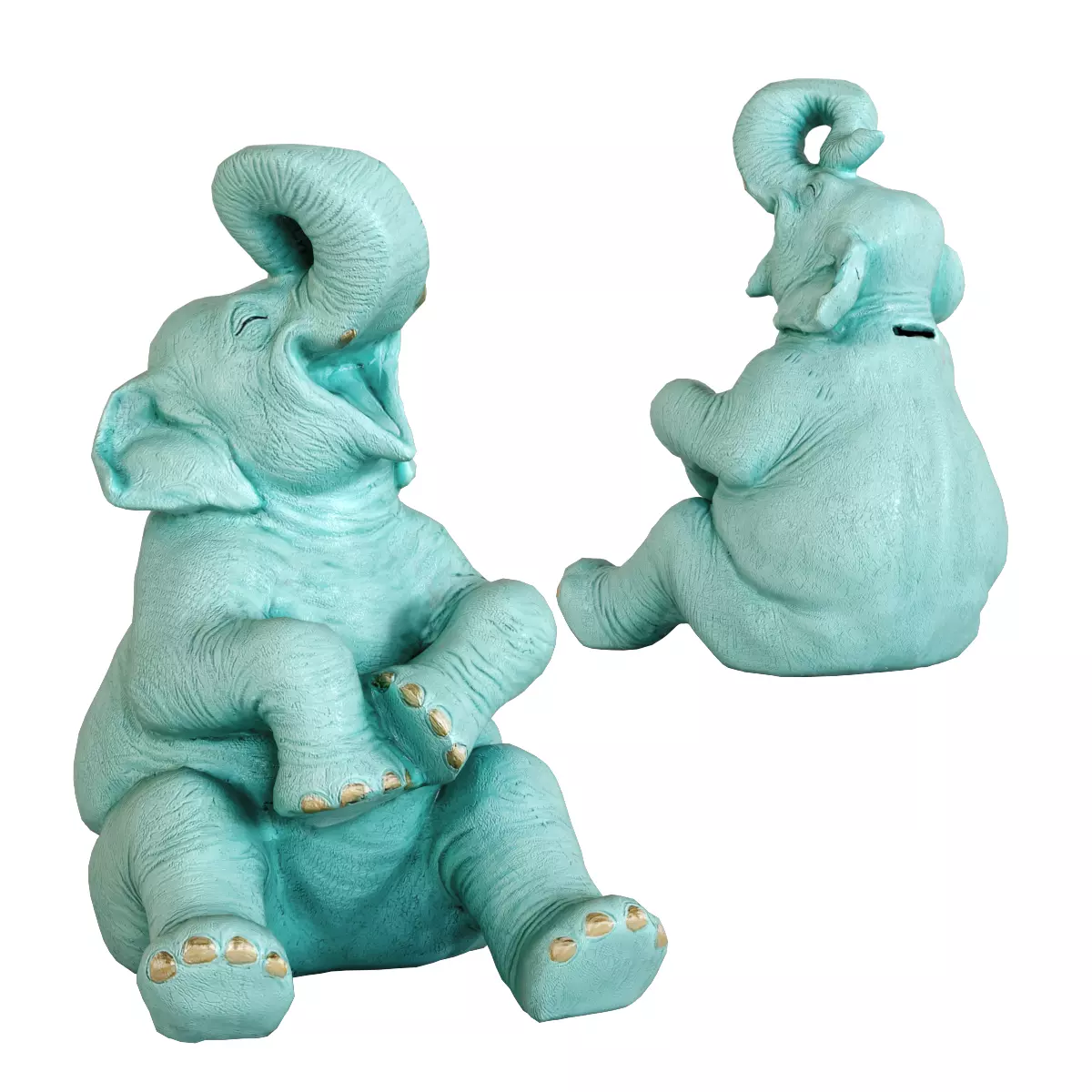 Money Box Happy Elephant 3D model_0