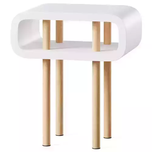 Bedside table Open Minded by Present Time 3D model
