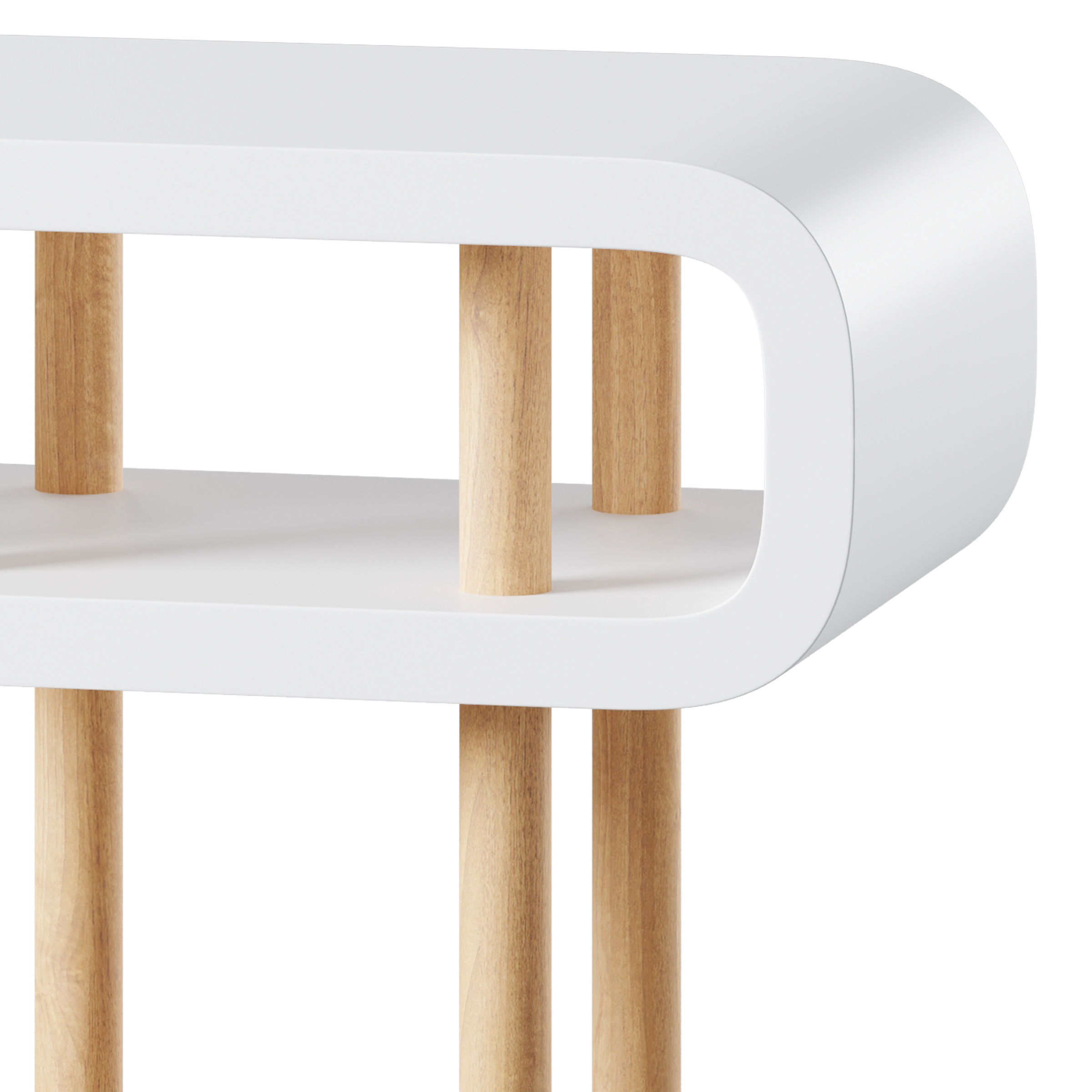 Bedside table Open Minded by Present Time 3D model_3