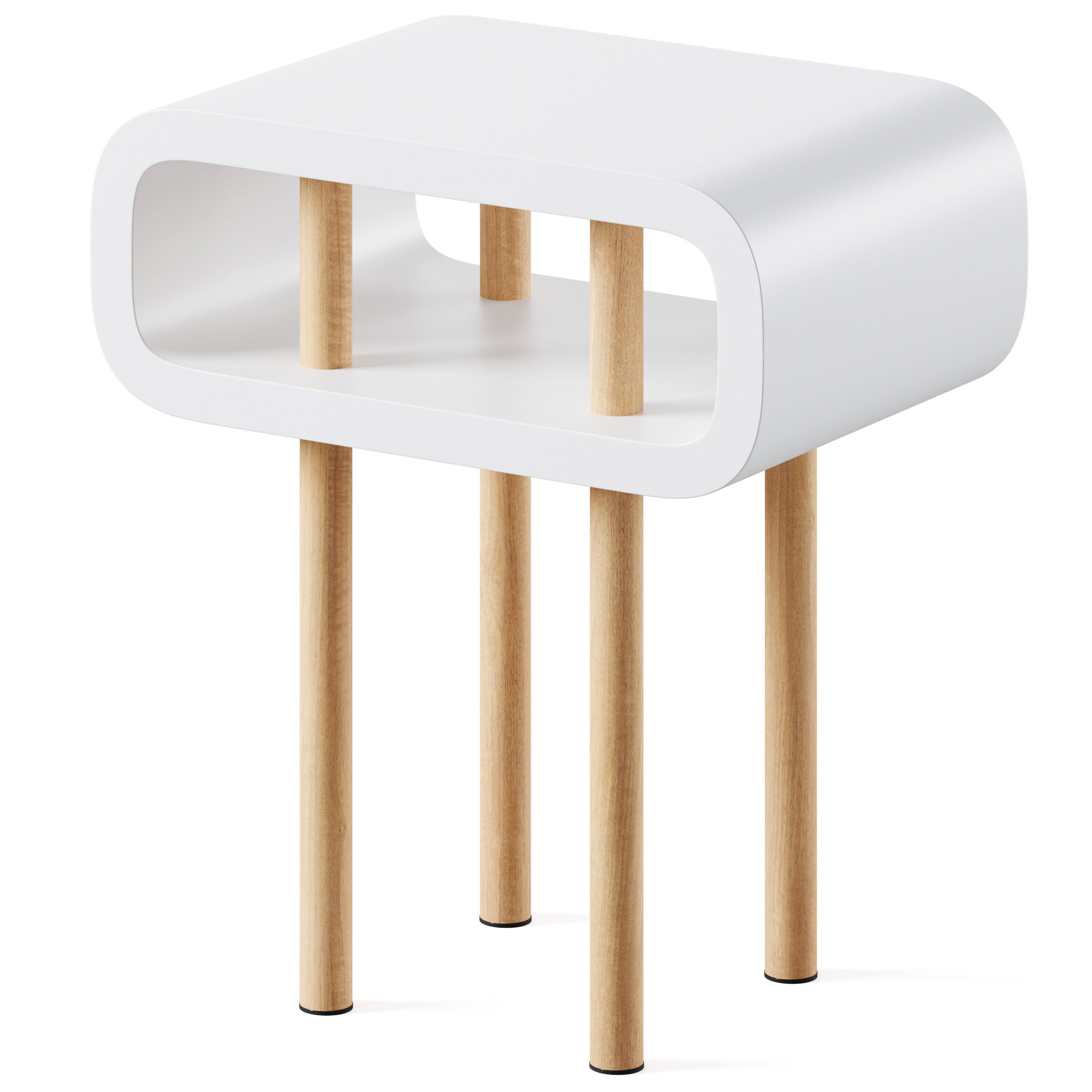 Bedside table Open Minded by Present Time 3D model_1