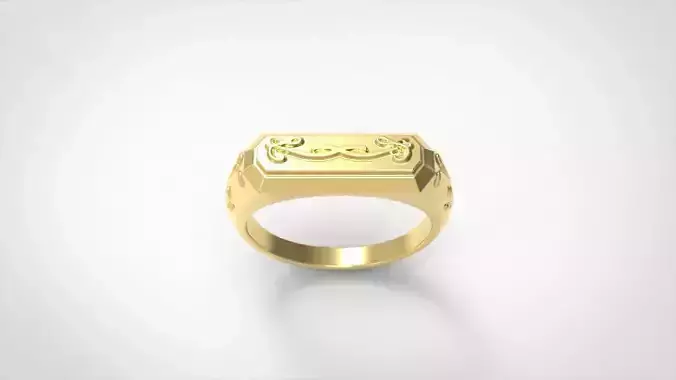 Signet ring Special 3D MODEL 3D print model