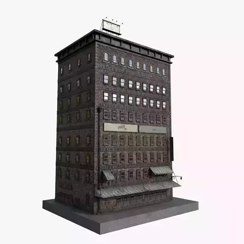 7-10 Old New york buildings Garage 1930 3D model