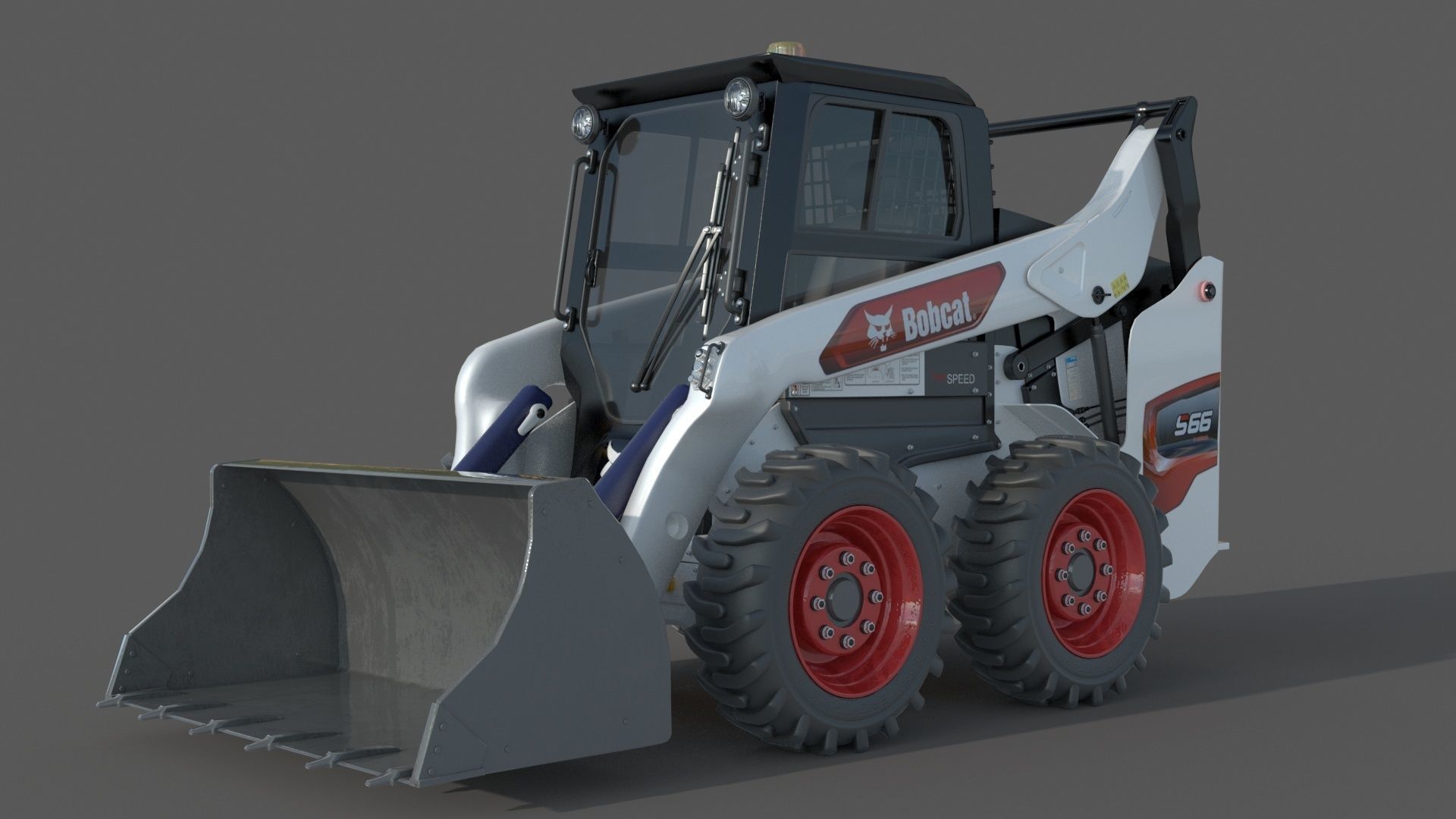 Bobcat S66 Skid Steer Loader 3D model_4