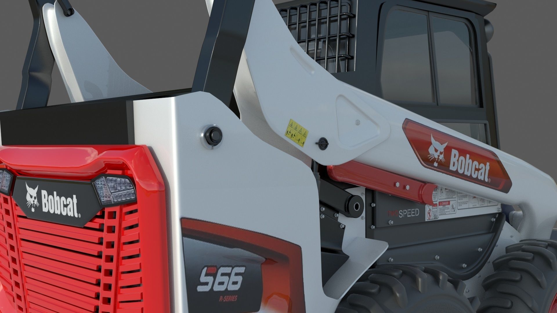 Bobcat S66 Skid Steer Loader 3D model_7
