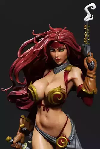 Red Monika 3D Print 3D print model