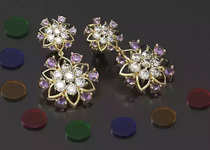 Earring 02 3D print model