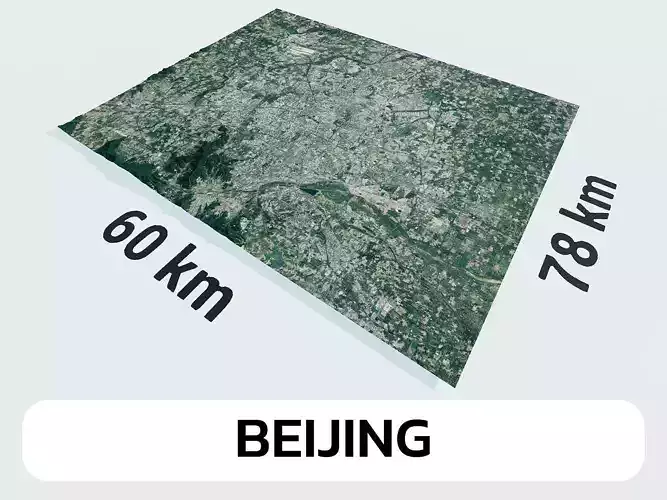 Beijing China City Landscape 3D Model