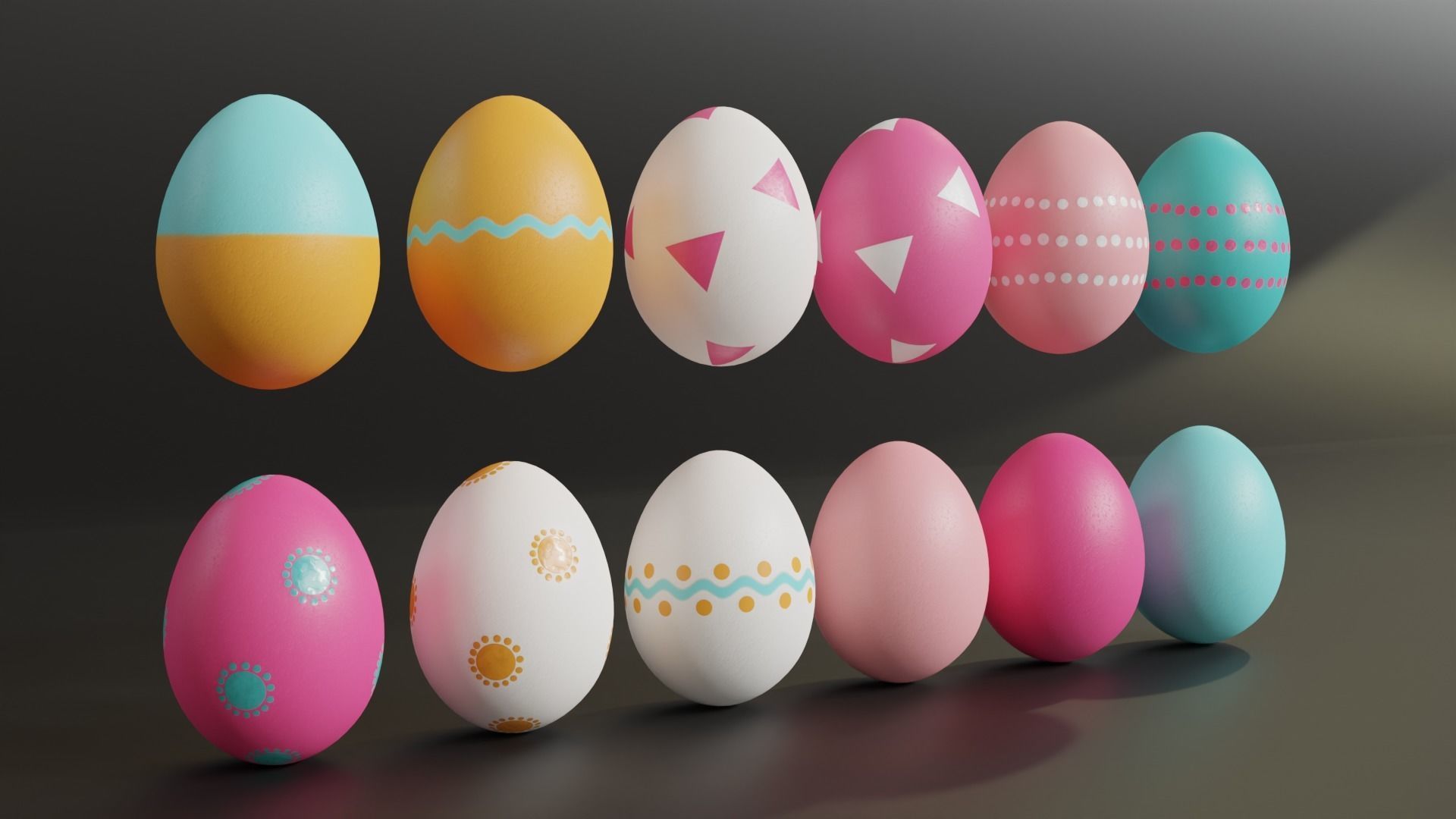 Easter Eggs 12 3D model_3
