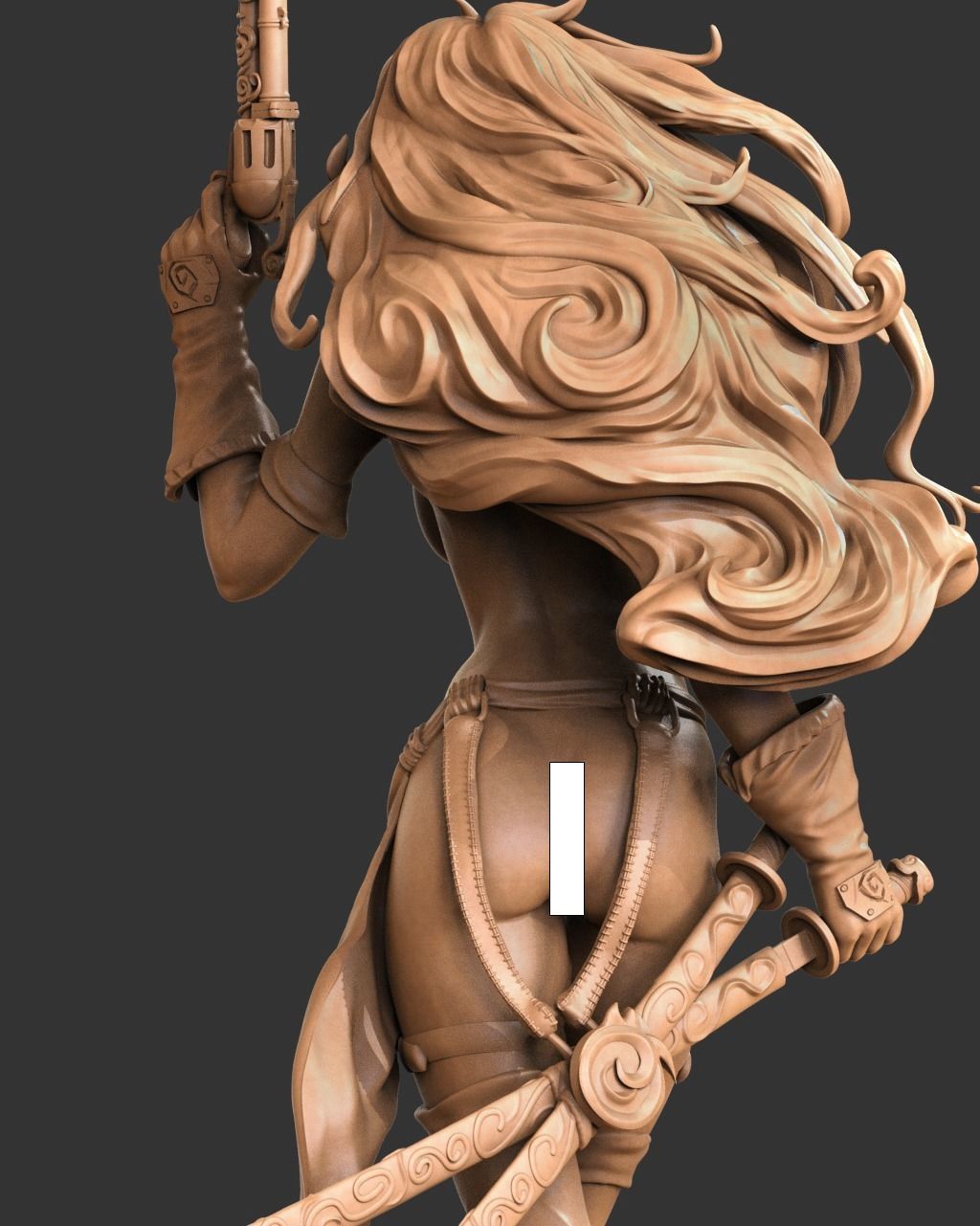 Red Monika NSFW 3D Print 3D print model_1