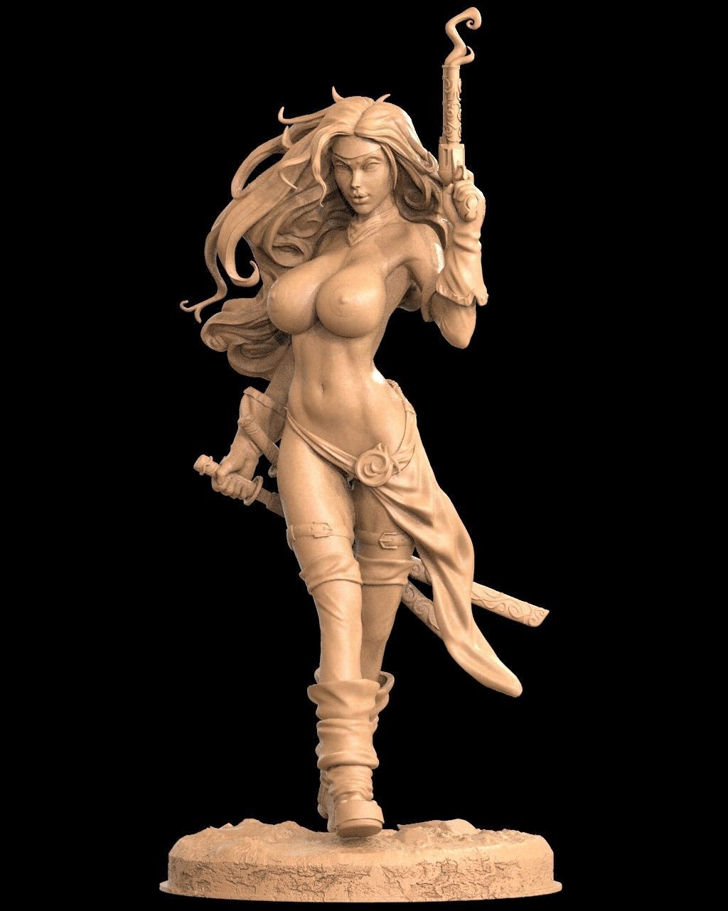 Red Monika NSFW 3D Print 3D print model_8