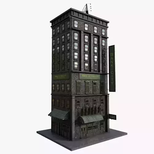 9-10 Old New york buildings Bank 1930 3D model | CGTrader