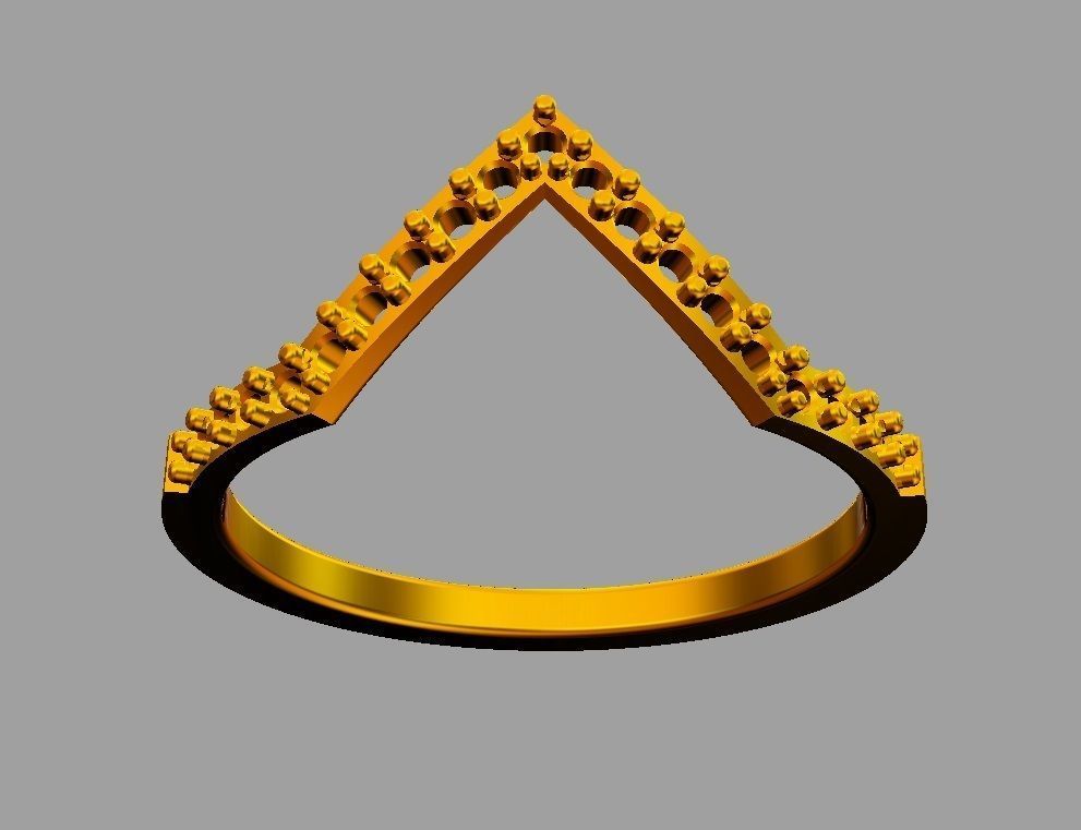 Fashion Diamond Ring 3D print model_6