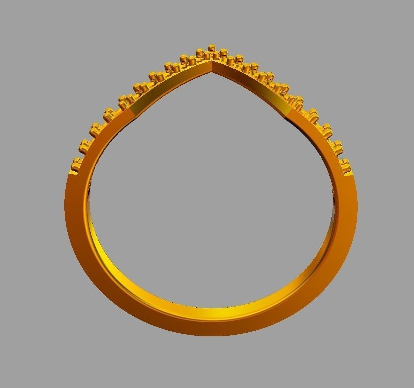 Fashion Diamond Ring 3D print model_8
