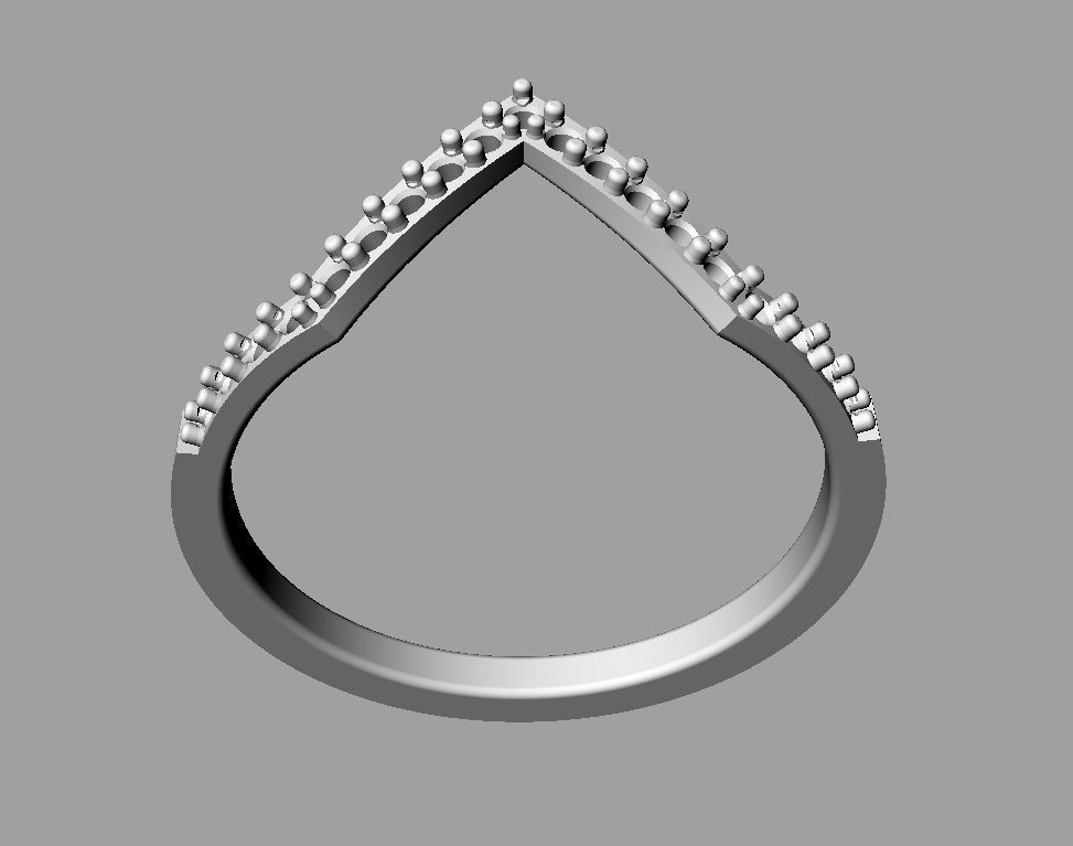 Fashion Diamond Ring 3D print model_19