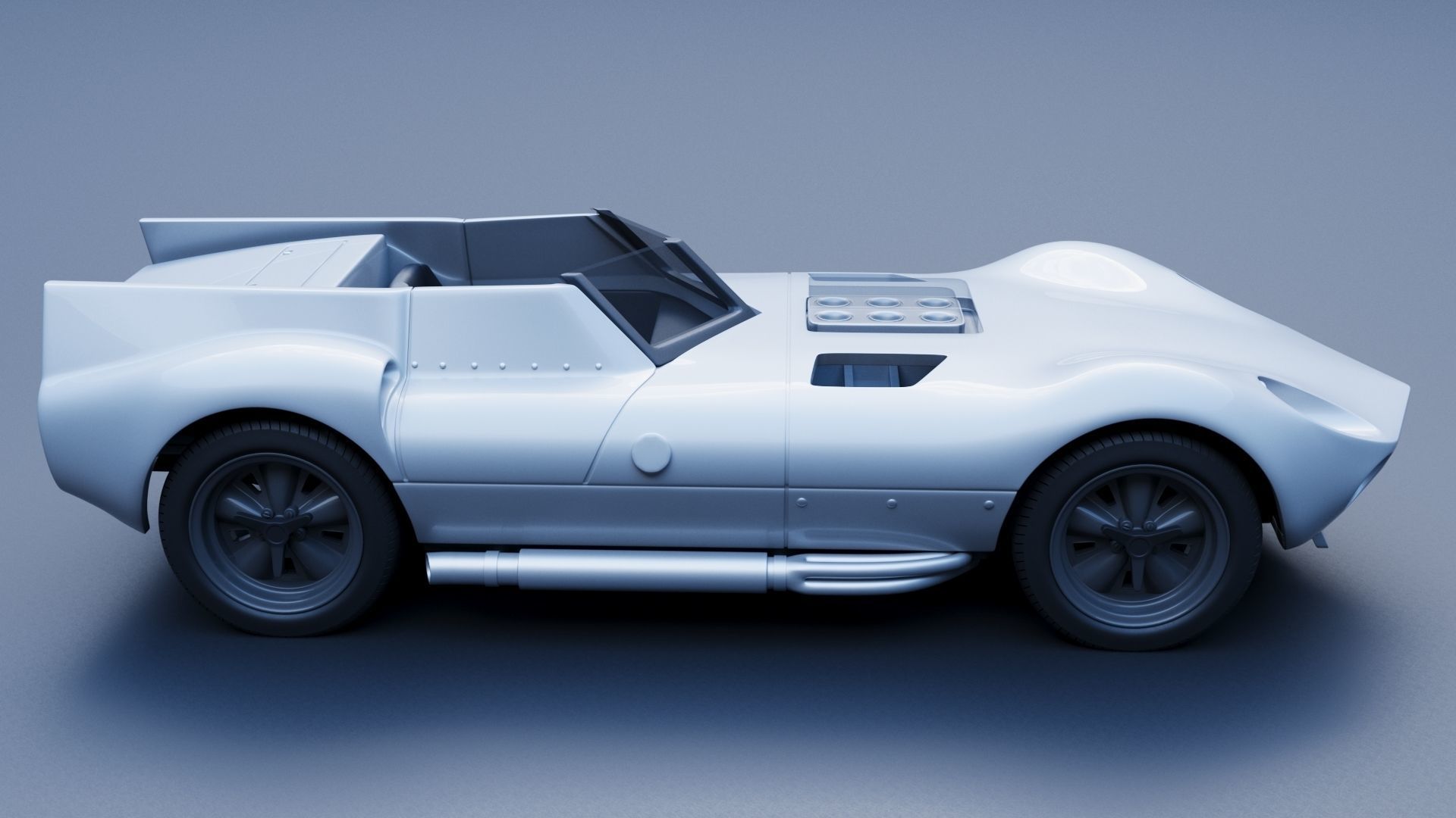 Chaparral 1 - 1963  3D print model_7