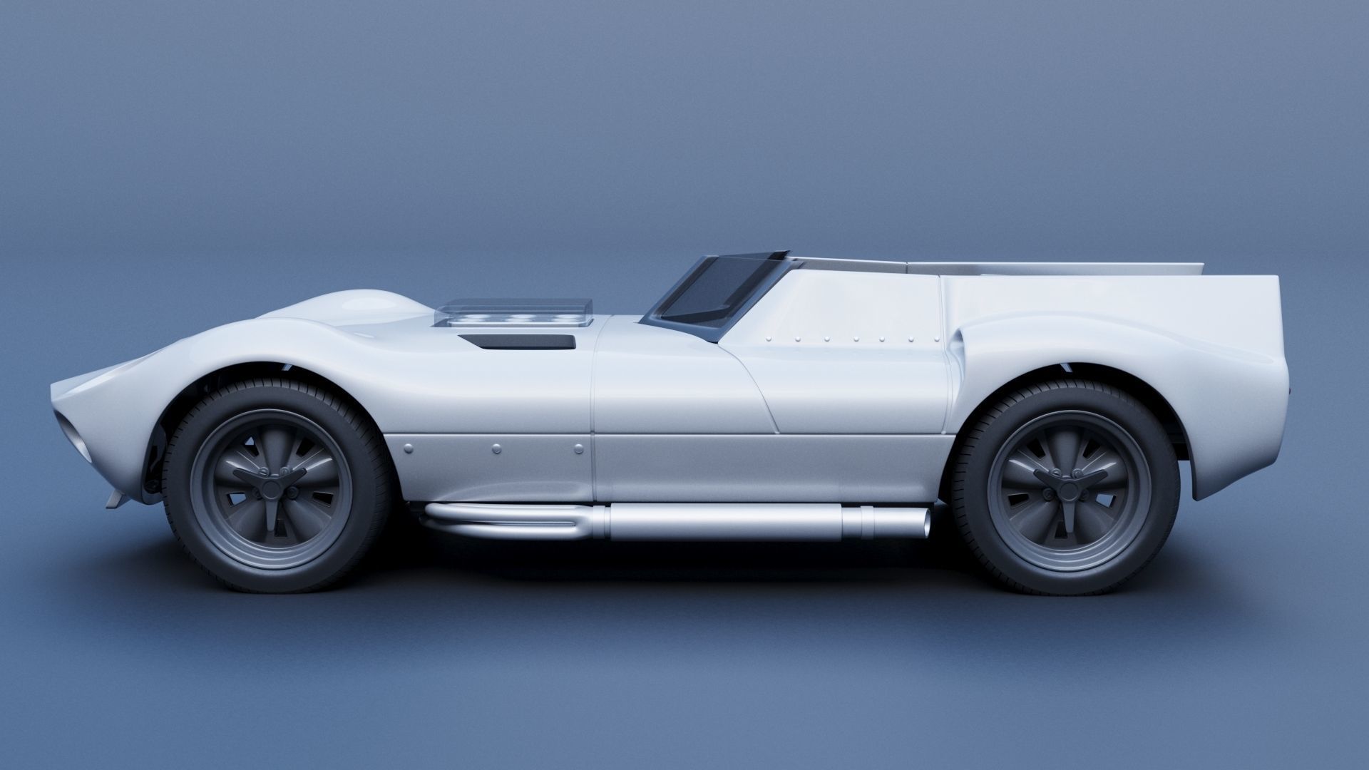 Chaparral 1 - 1963  3D print model_3