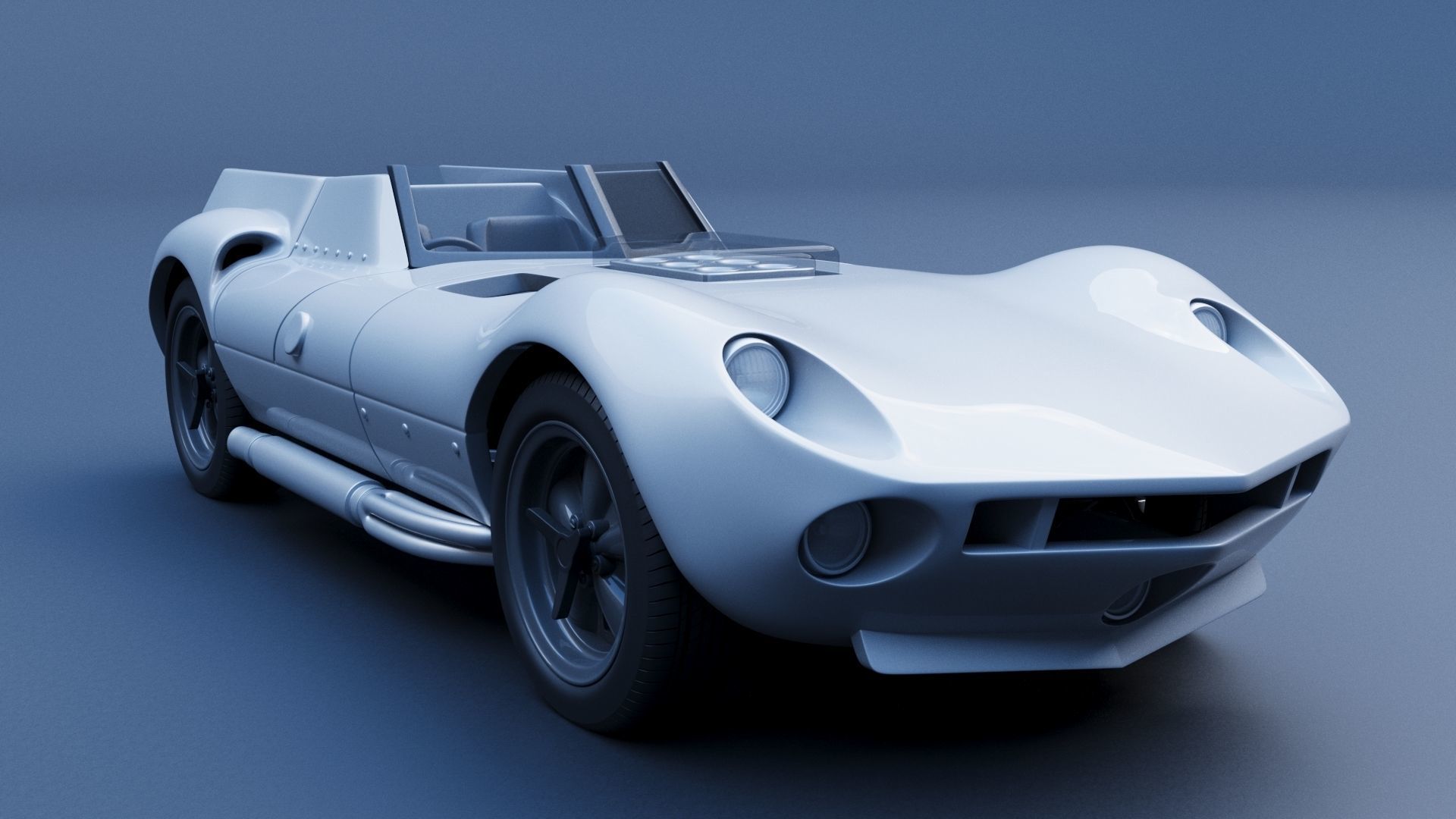 Chaparral 1 - 1963  3D print model_9