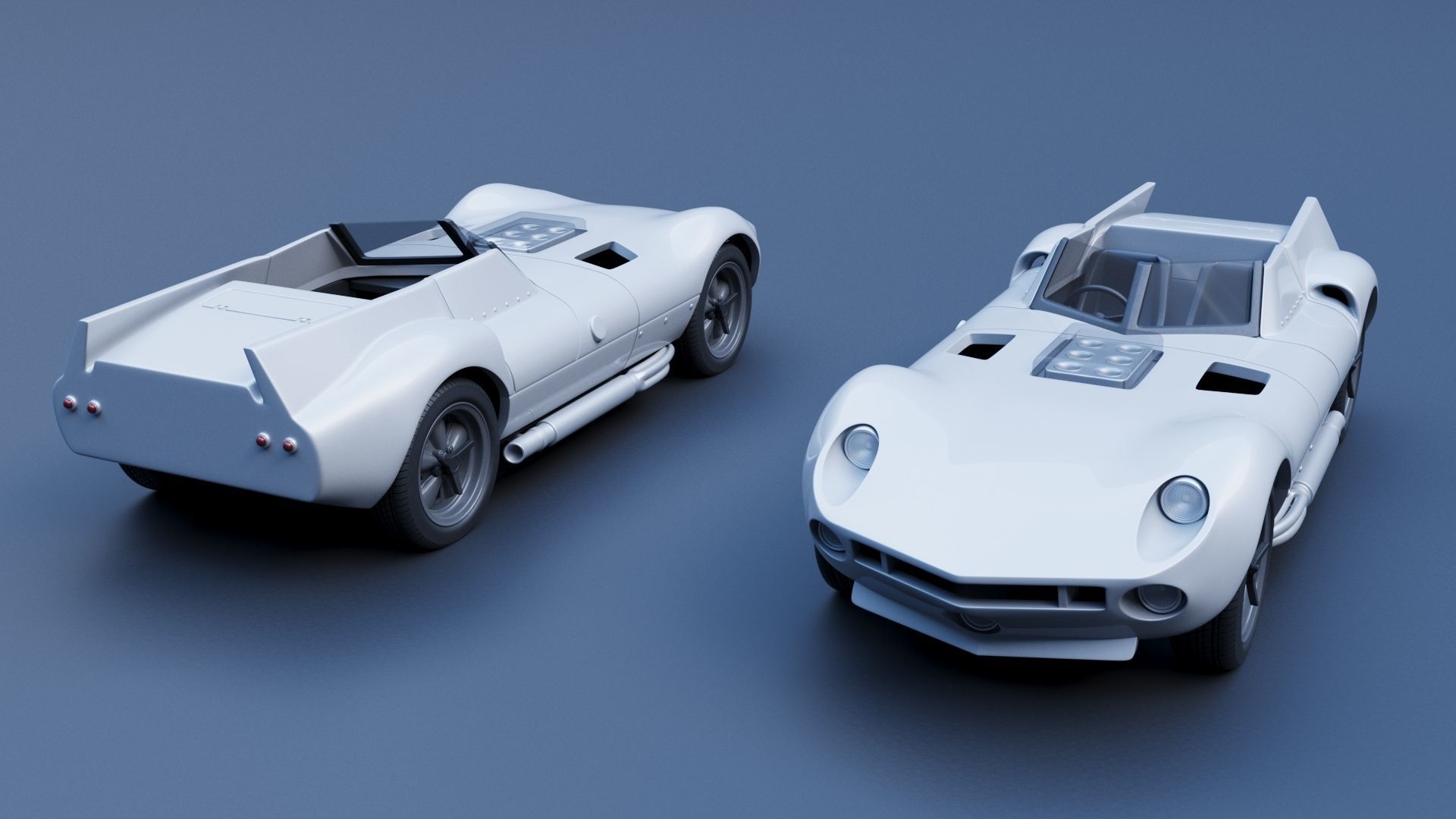 Chaparral 1 - 1963  3D print model_1